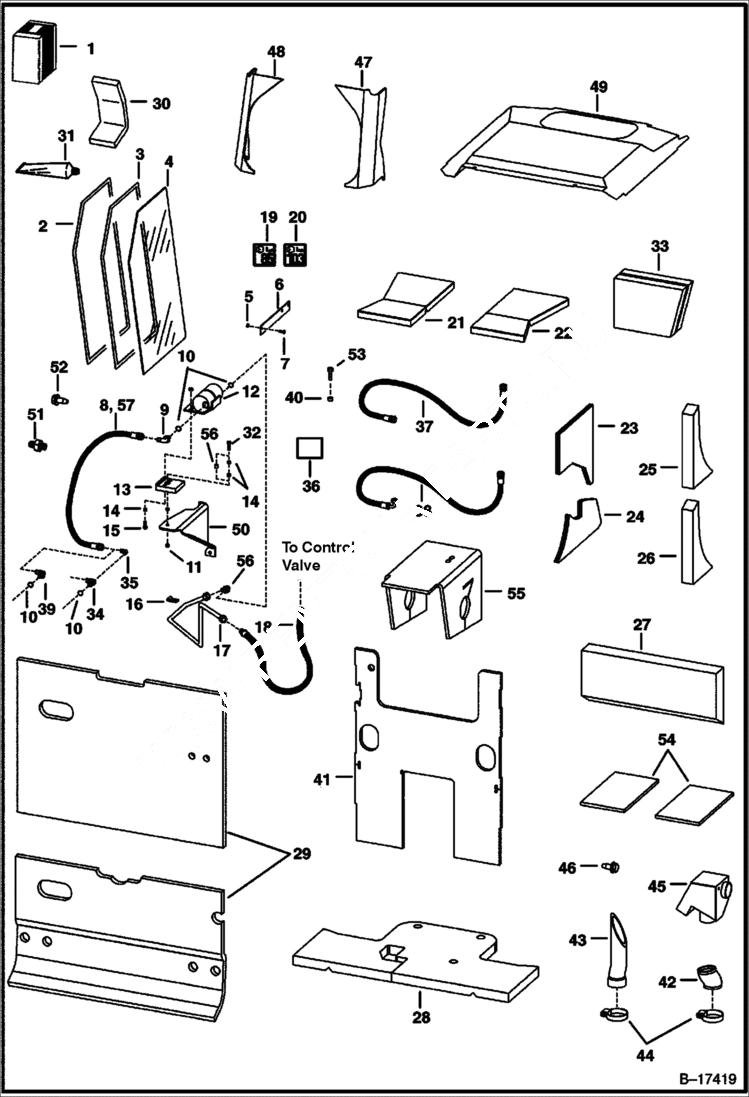 Схема запчастей Bobcat 700s - EUROPEAN ACCESSORIES (Sound Option) ACCESSORIES & OPTIONS