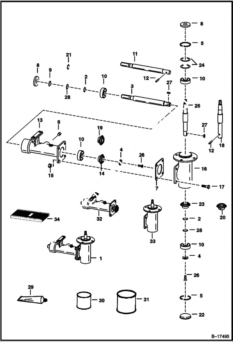Схема запчастей Bobcat 700s - COOLING FAN DRIVE ASSY. POWER UNIT