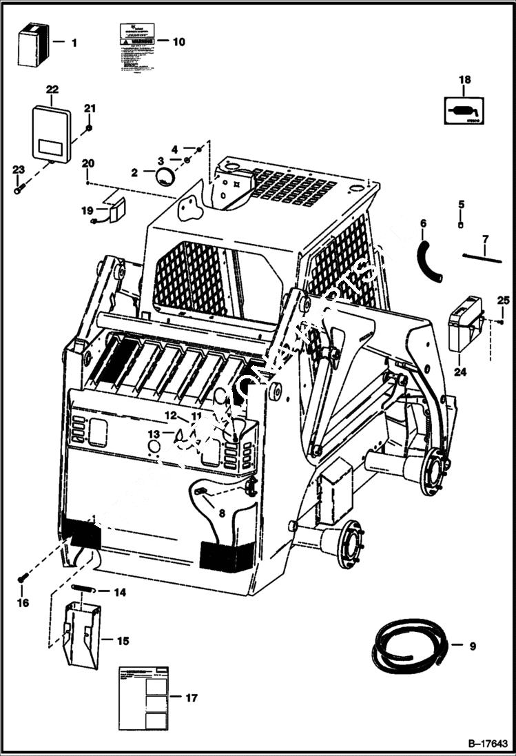 Схема запчастей Bobcat 700s - EUROPEAN ACCESSORIES ACCESSORIES & OPTIONS