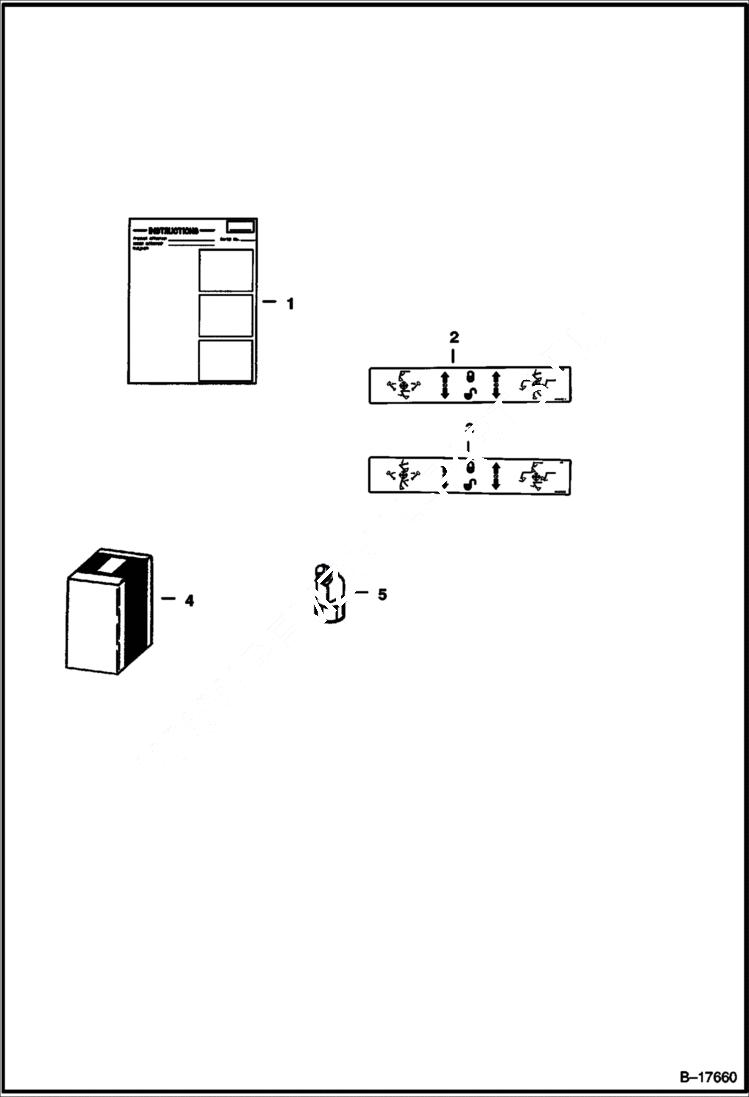 Схема запчастей Bobcat 220 - ISO TO STANDARD CONTROL (Standard to ISO Control) ACCESSORIES & OPTIONS