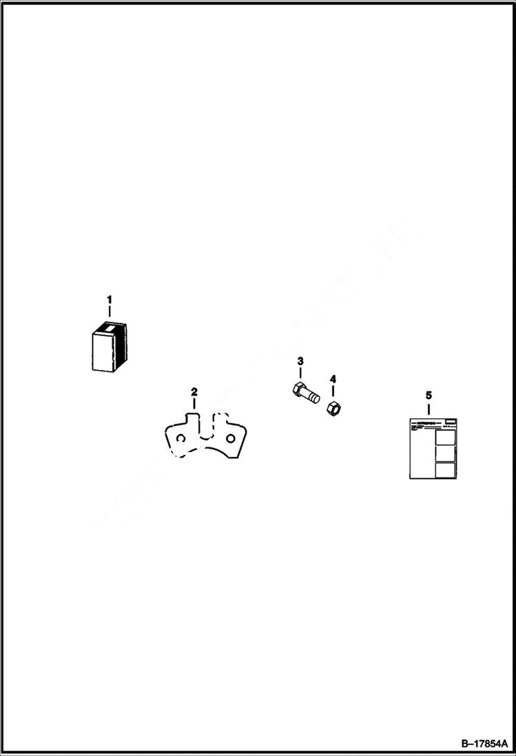 Схема запчастей Bobcat AUGERS - AUGER (Swing Stop Kit) (Model 15 & 30) Loader
