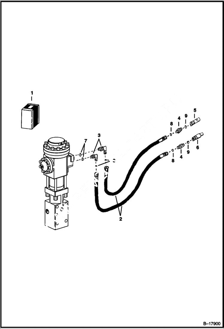 Схема запчастей Bobcat BREAKERS - BREAKER (Hose Kit) (B700) (Use on 463) Loader