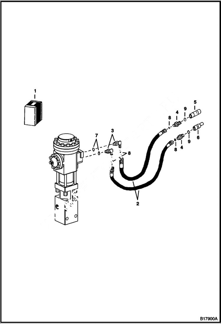 Схема запчастей Bobcat BREAKERS - BREAKER (Hose Kit) (B700) (Use on 325, 328) Loader