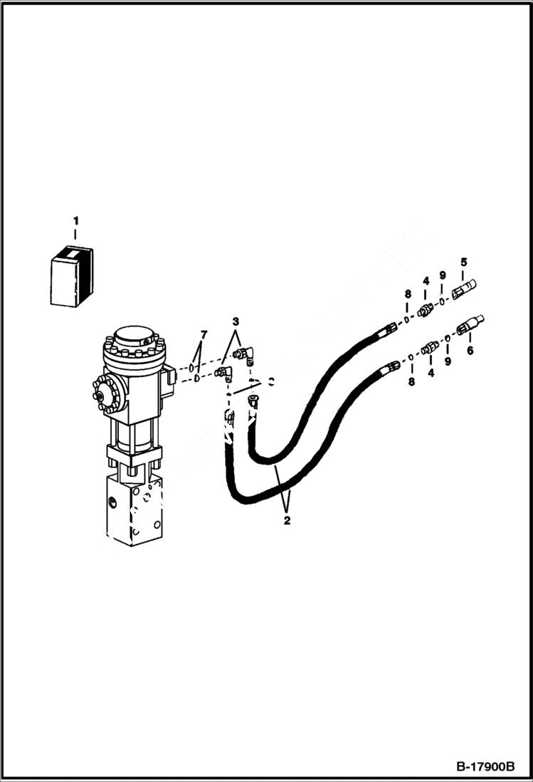 Схема запчастей Bobcat BREAKERS - BREAKER (Hose Kit) (B700) (Use on 725S) Loader