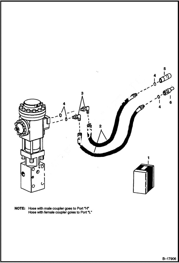 Схема запчастей Bobcat BREAKERS - BREAKER (Hose Kit) (B850) (B950) (Use on Loaders, 325, 331) Loader