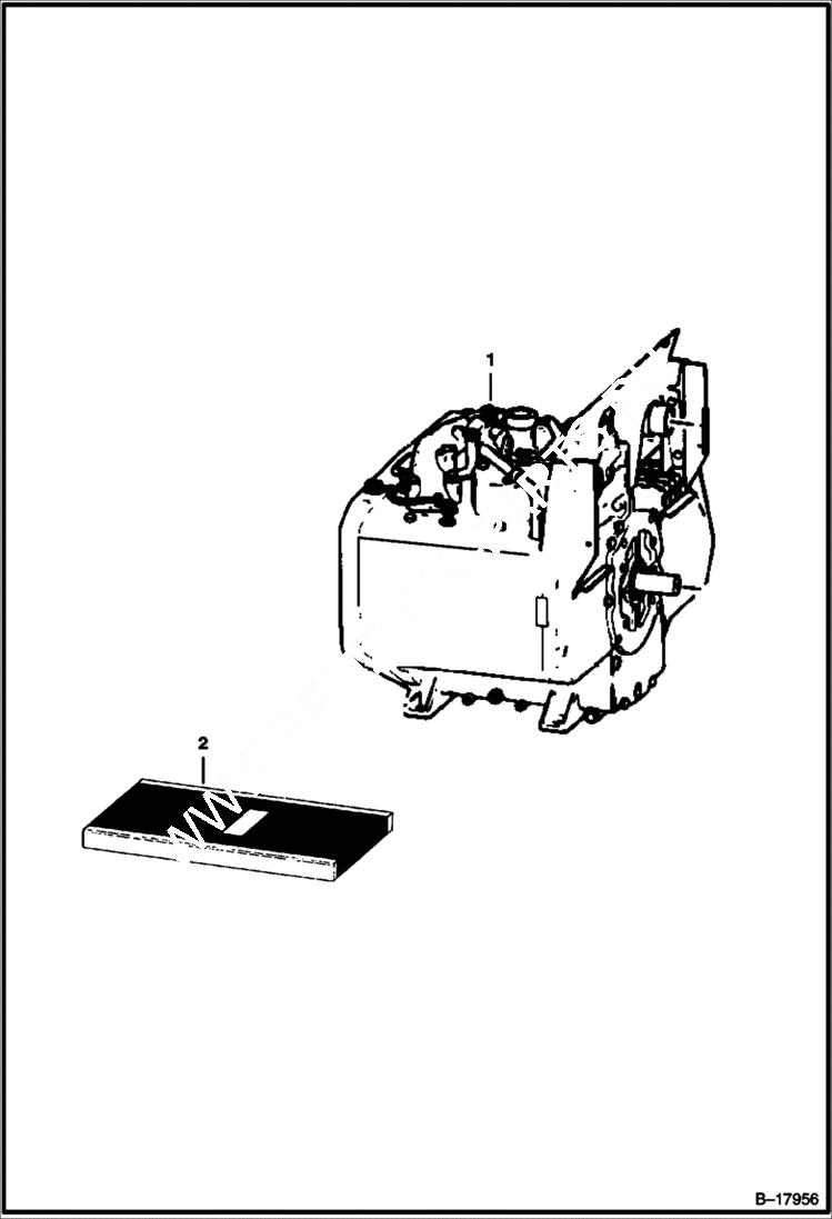 Схема запчастей Bobcat 400s - ENGINE POWER UNIT
