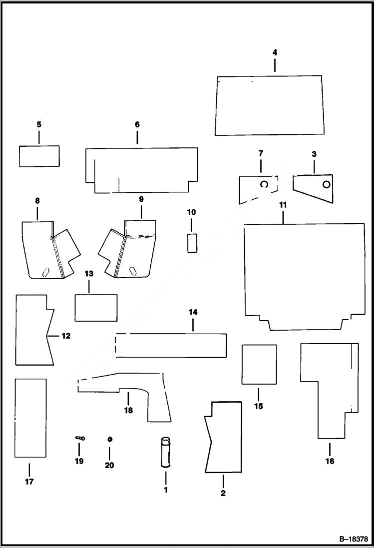 Схема запчастей Bobcat 600s - SOUND OPTION ACCESSORIES & OPTIONS