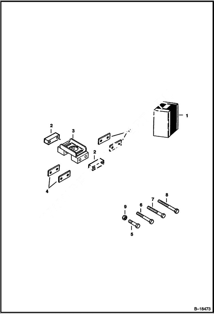 Схема запчастей Bobcat TRENCHERS - TRENCHER (Spacer Kit) (LT405) Loader