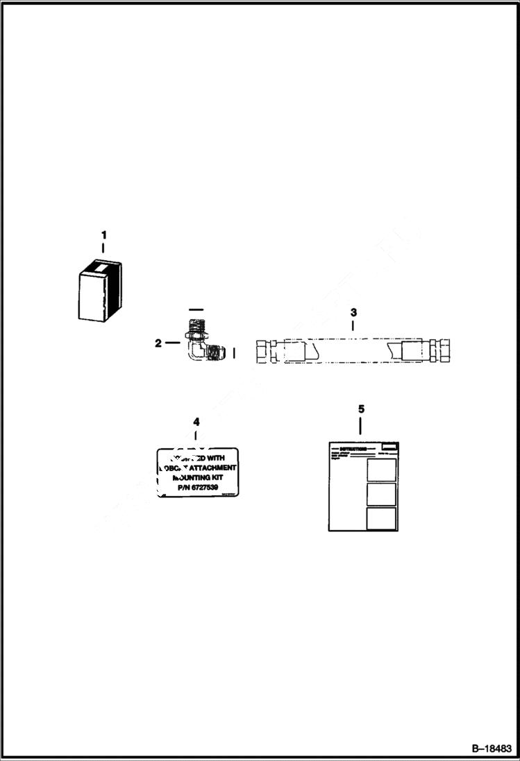 Схема запчастей Bobcat TRENCHERS - TRENCHER (Attachments Plus Kit) (New Holland Loader / Bobcat Trencher) Loader