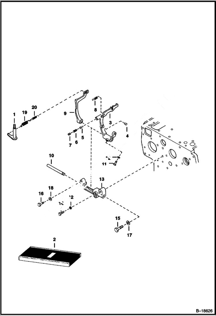 Схема запчастей Bobcat Articulated Loaders - GOVERNOR POWER UNIT