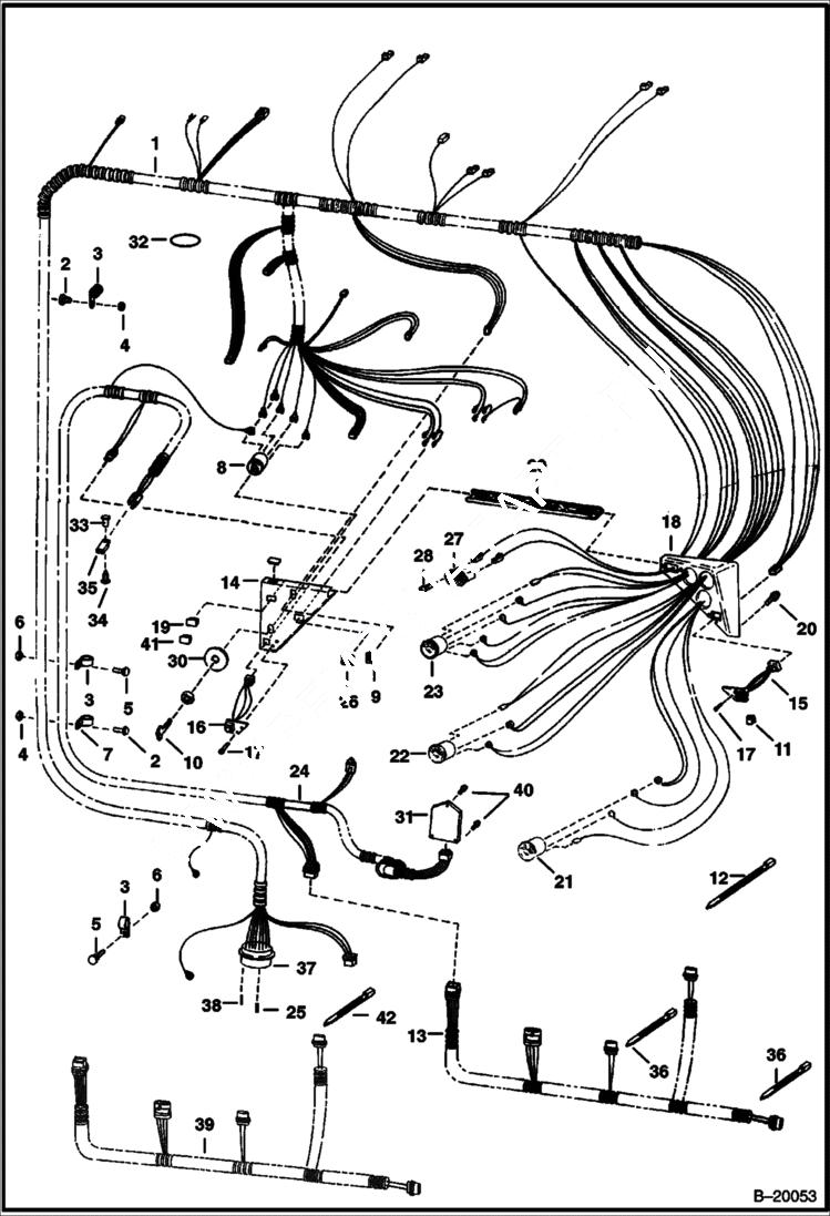 Схема запчастей Bobcat 700s - CAB ELECTRICAL CIRCUITRY ELECTRICAL SYSTEM