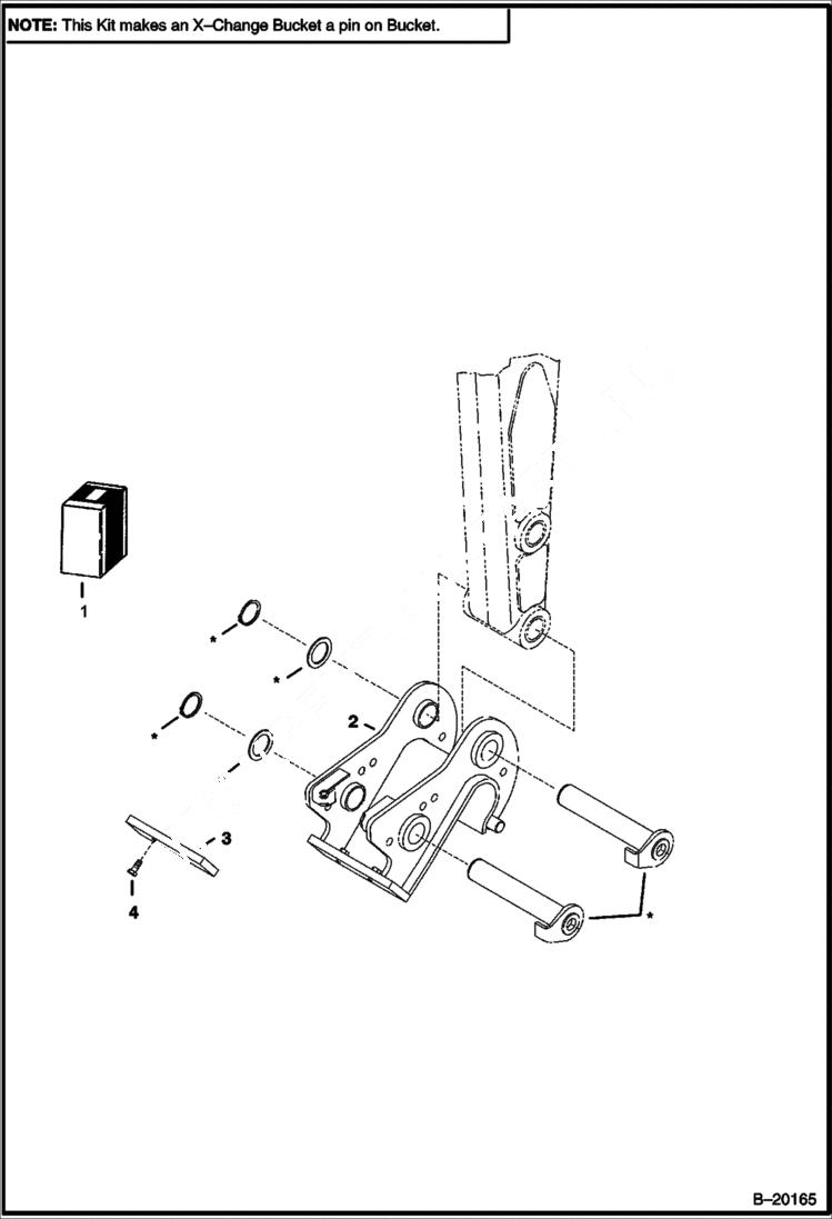 Схема запчастей Bobcat 331 - X-CHANGE KIT (Bolt-On) ACCESSORIES & OPTIONS