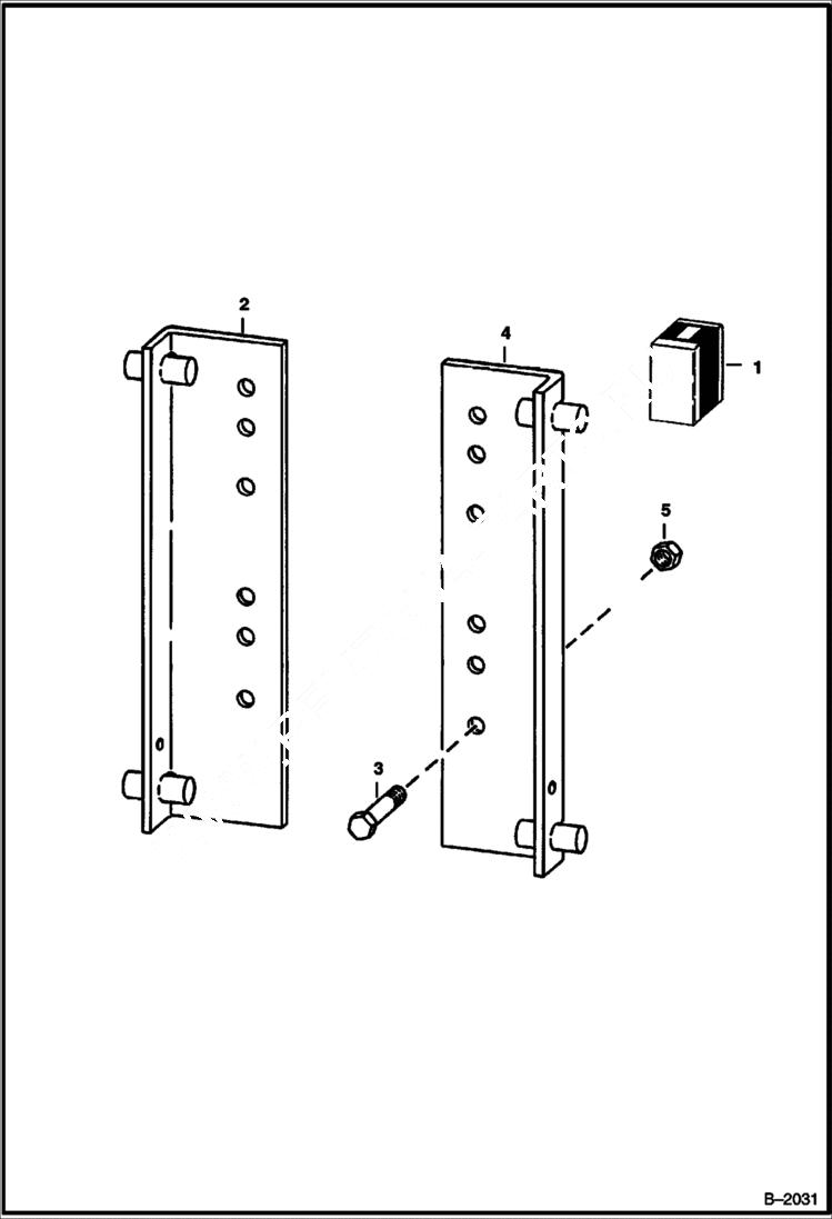 Схема запчастей Bobcat 700s - REAR BOB-TACH ACCESSORIES & OPTIONS