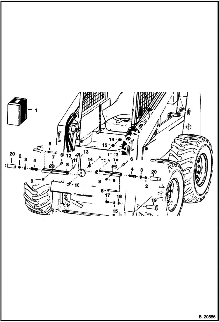 Схема запчастей Bobcat BACKHOE - BACKHOE (Quick Disconnect) (914) (914A) 914/914A BACKHOE