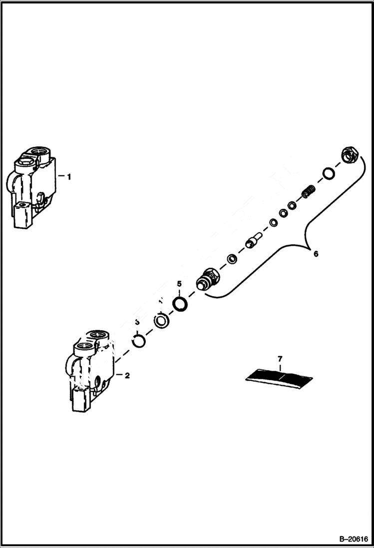 Схема запчастей Bobcat Articulated Loaders - INLET SECTION (Gresen V20) HYDRAULIC SYSTEM