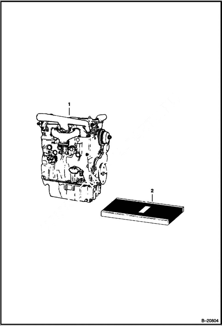 Схема запчастей Bobcat Articulated Loaders - PERKINS DIESEL ENGINE POWER UNIT