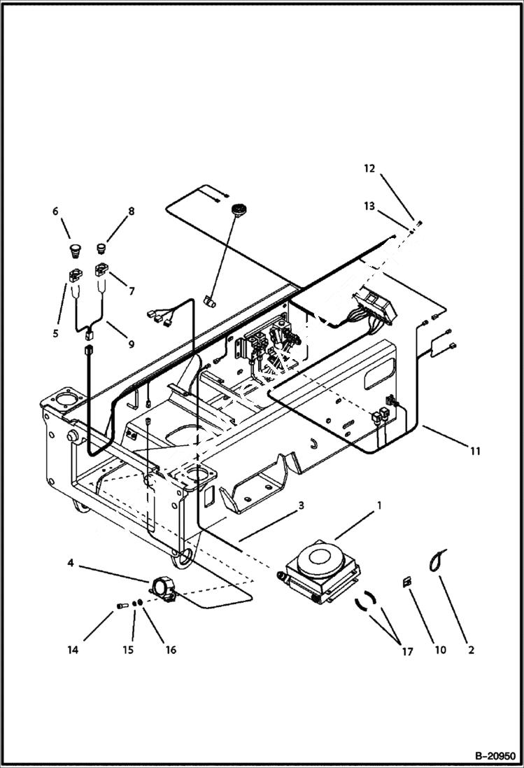 Схема запчастей Bobcat B100 - ELECTRICAL ELECTRICAL SYSTEM
