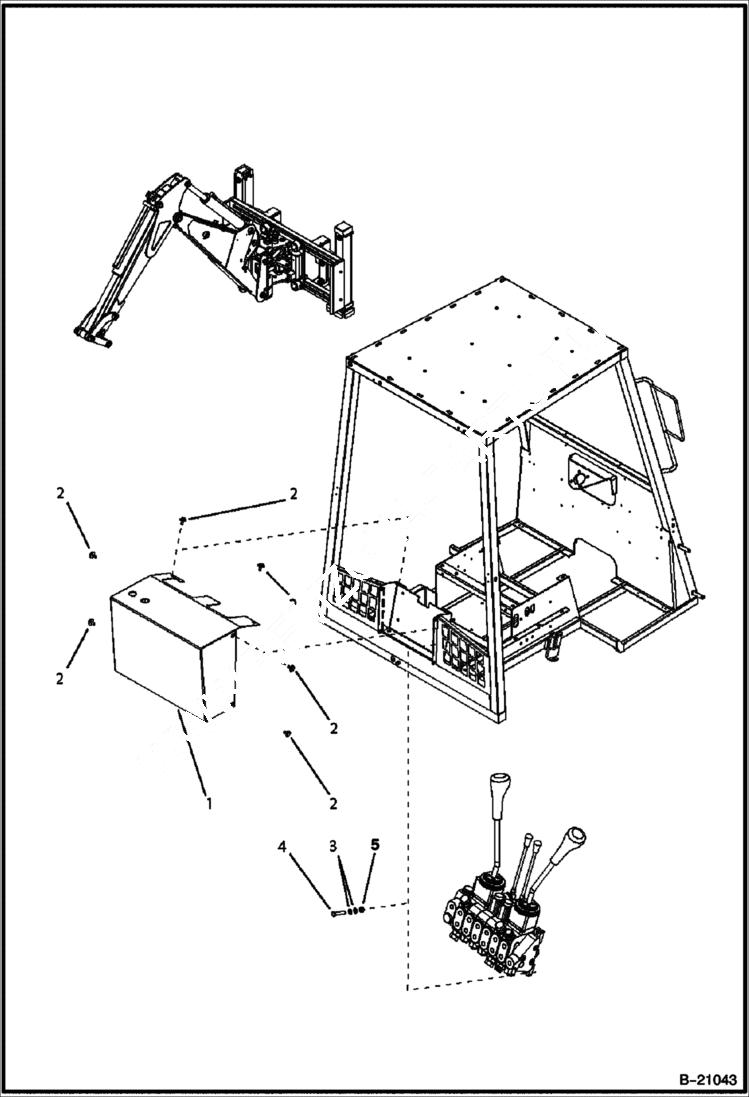 Схема запчастей Bobcat B200 - CAB CAB