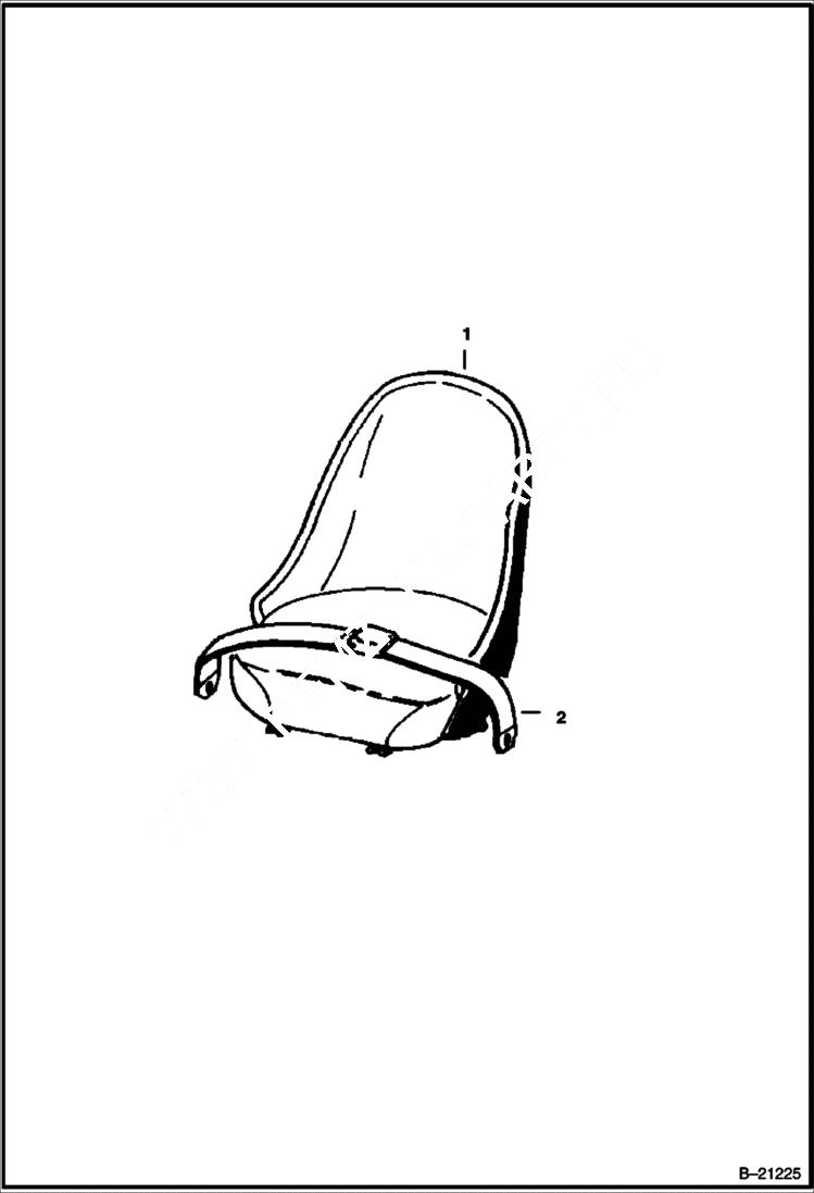 Схема запчастей Bobcat 500s - WHITE SEAT ACCESSORIES & OPTIONS