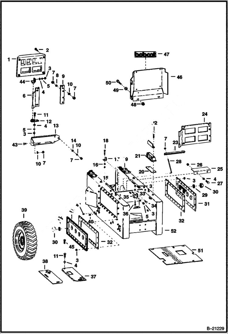 Схема запчастей Bobcat 600s - MAIN FRAME Right Side MAIN FRAME
