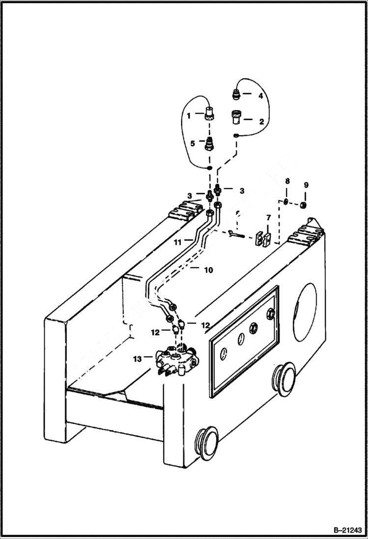 Схема запчастей Bobcat 600s - MAIN FRAME AUXILIARY LINES ACCESSORIES & OPTIONS