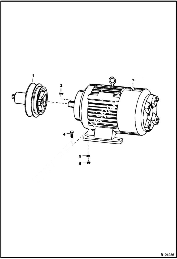 Схема запчастей Bobcat 500s - 15 H.P. ELECTRIC MOTOR & ATTACHING PARTS ELECTRICAL SYSTEM
