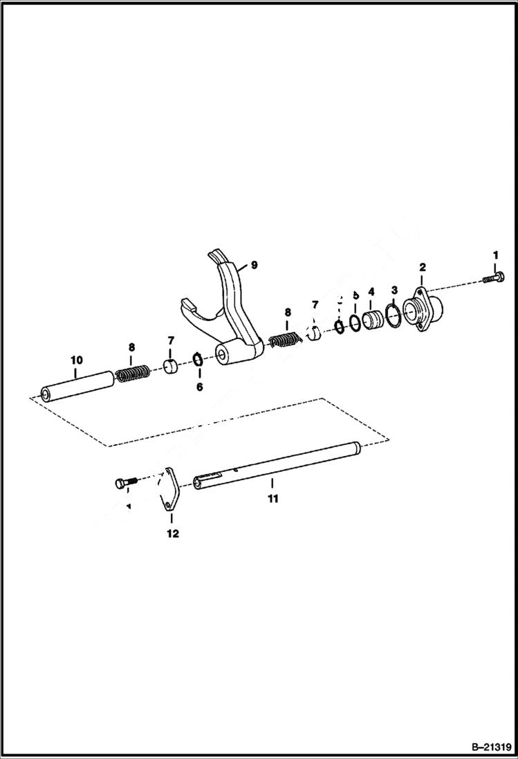 Схема запчастей Bobcat BL470 - REAR AXLE AXLES