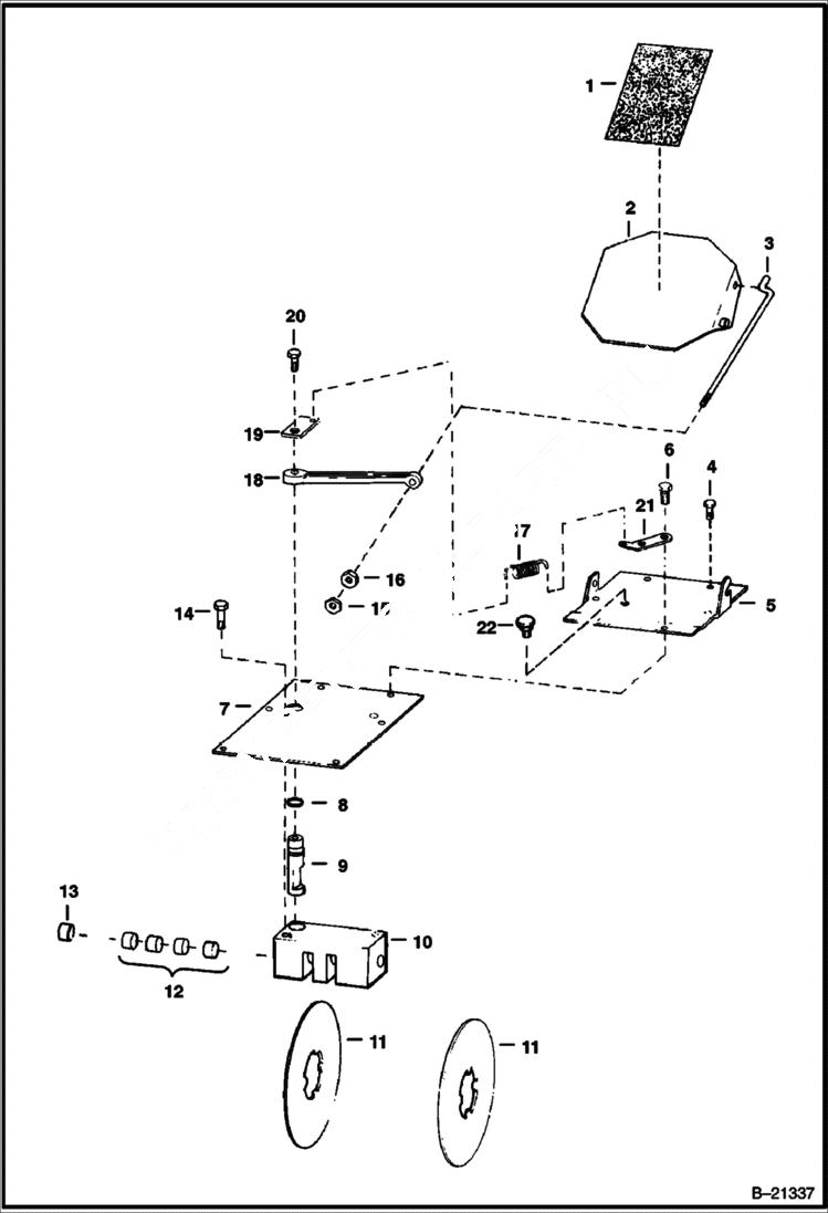 Схема запчастей Bobcat 500s - DISC BRAKE New DRIVE TRAIN