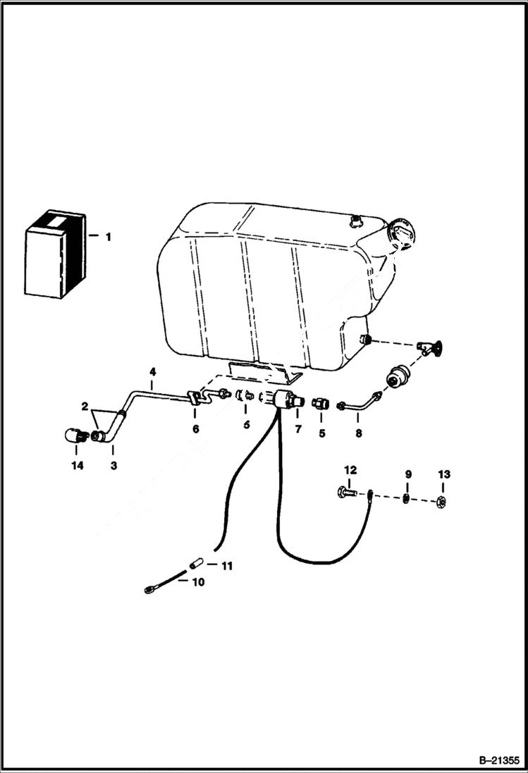 Схема запчастей Bobcat 500s - FUEL SOLENOID ACCESSORIES & OPTIONS
