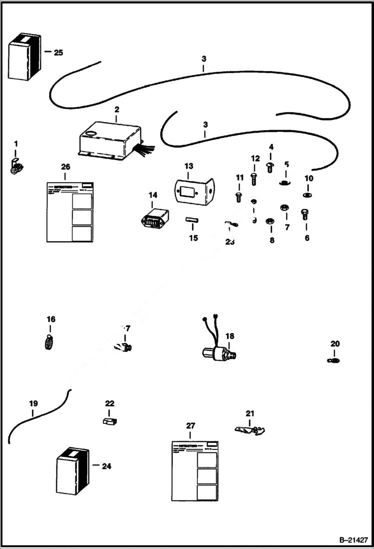 Схема запчастей Bobcat 500s - RENTAL KIT & FUEL VALVE ACCESSORIES & OPTIONS