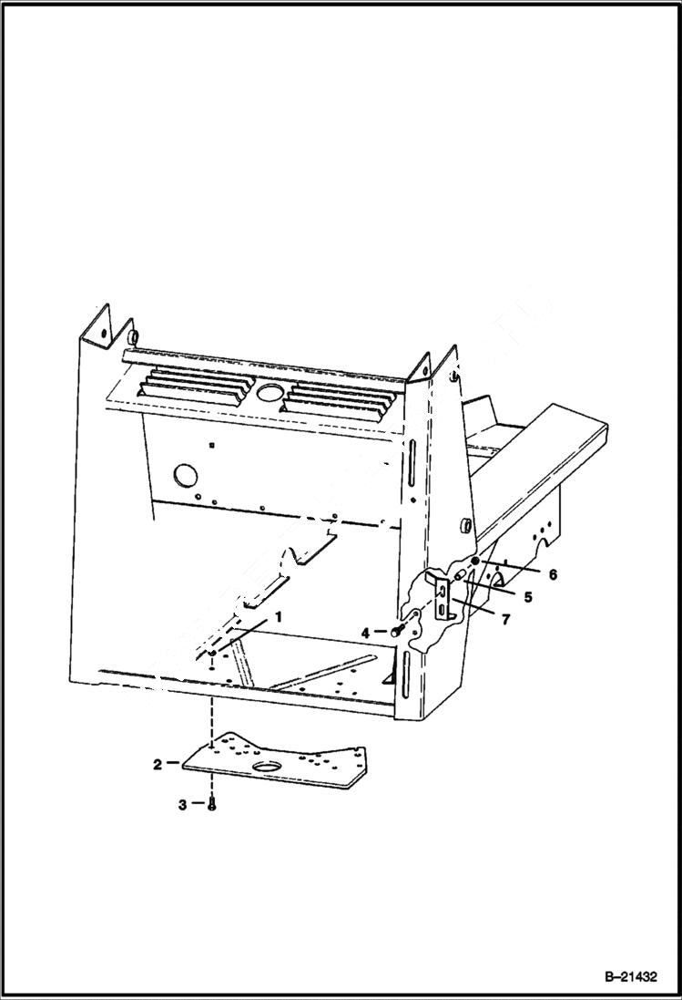 Схема запчастей Bobcat 500s - TOW HITCH For European Export Kit ACCESSORIES & OPTIONS