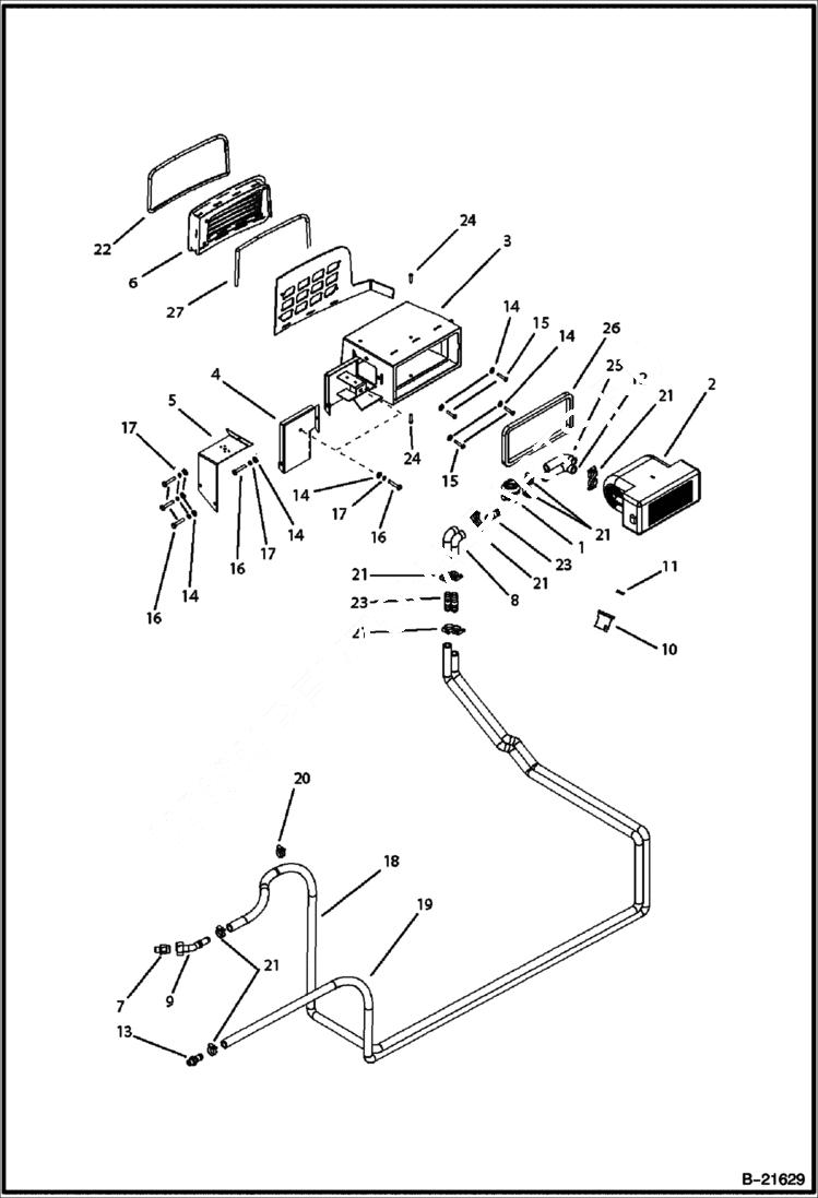Схема запчастей Bobcat BL470 - CAB CAB