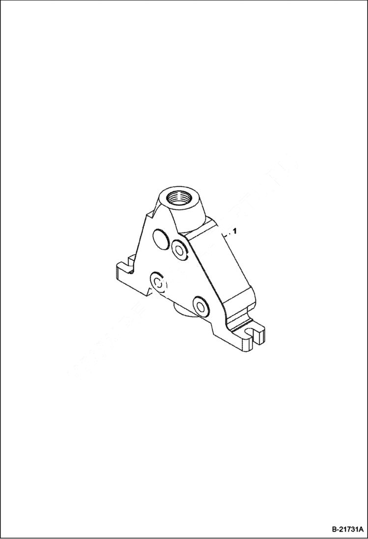Схема запчастей Bobcat B200 - BACKHOE VALVE SECTION (Outlet Section) HYDRAULIC SYSTEM