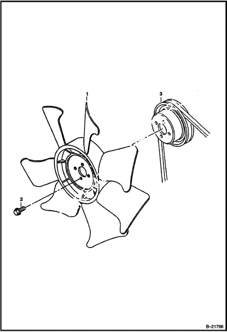 Схема запчастей Bobcat BL470 - FAN POWER UNIT