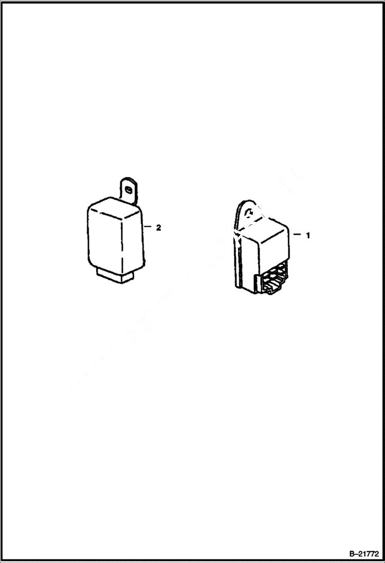 Схема запчастей Bobcat BL470 - GLOW PLUG POWER UNIT