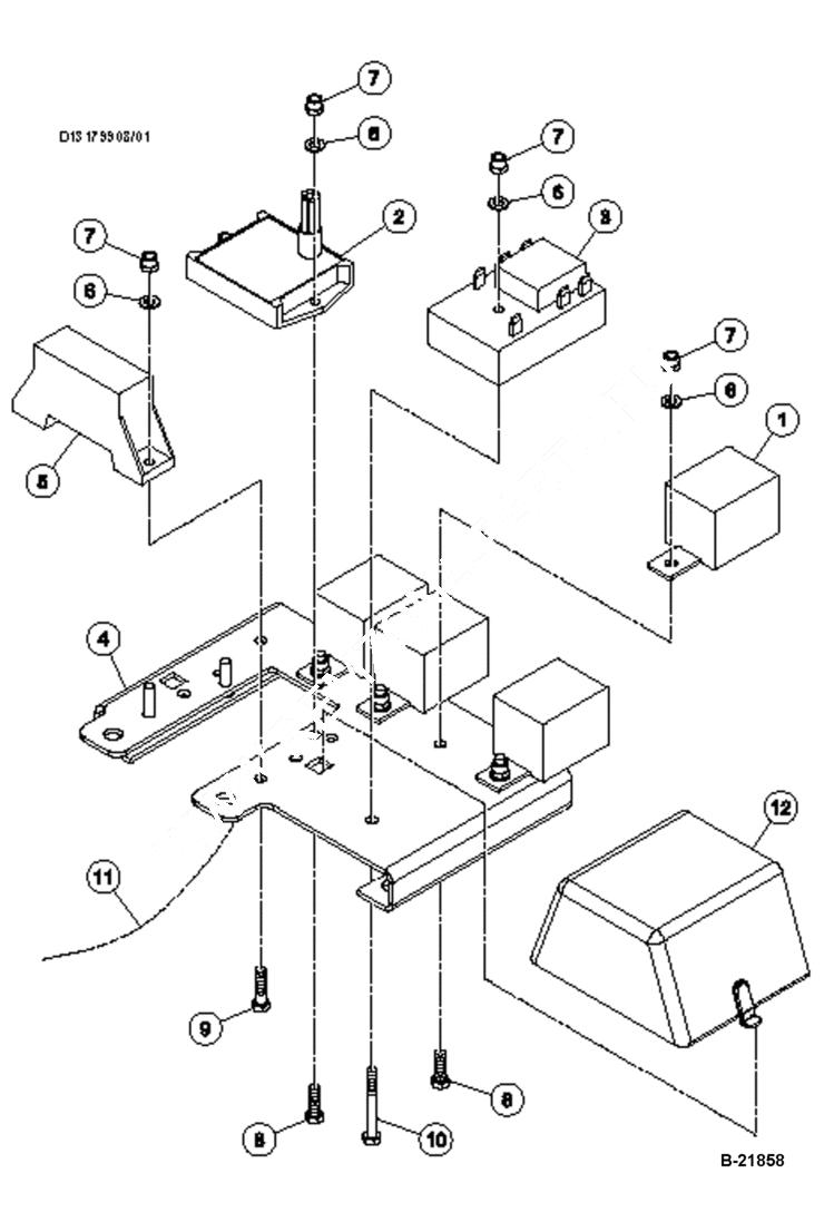 Схема запчастей Bobcat BCA12 - MAIN WIRE HARNESS ASSEMBLY ELECTRICAL SYSTEM