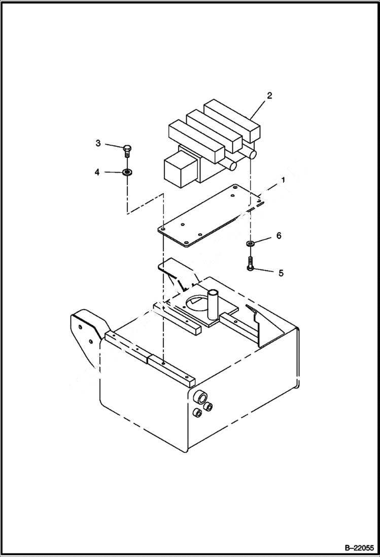 Схема запчастей Bobcat BCT13 - CONTROL VALVE INSTALLATION HYDRAULIC SYSTEM