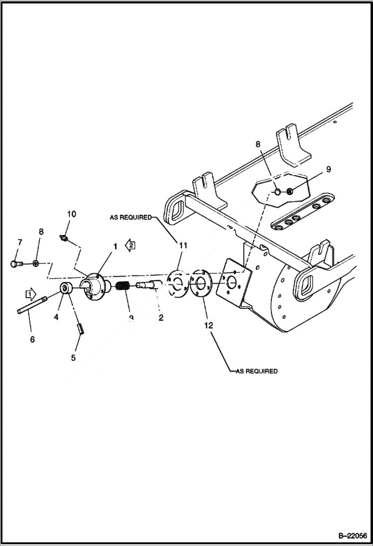Схема запчастей Bobcat BCT13 - PARKING BRAKE HYDRAULIC SYSTEM