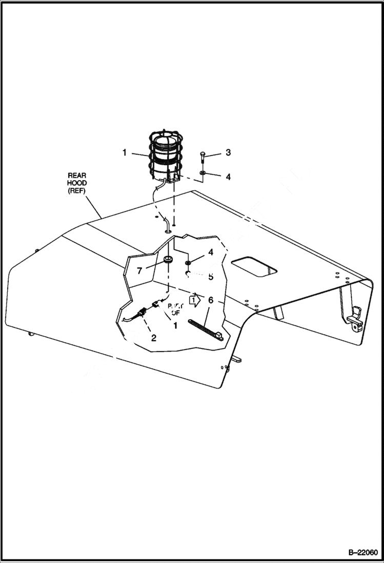 Схема запчастей Bobcat BCT13 - STROBE WARNING LIGHT ELECTRICAL SYSTEM
