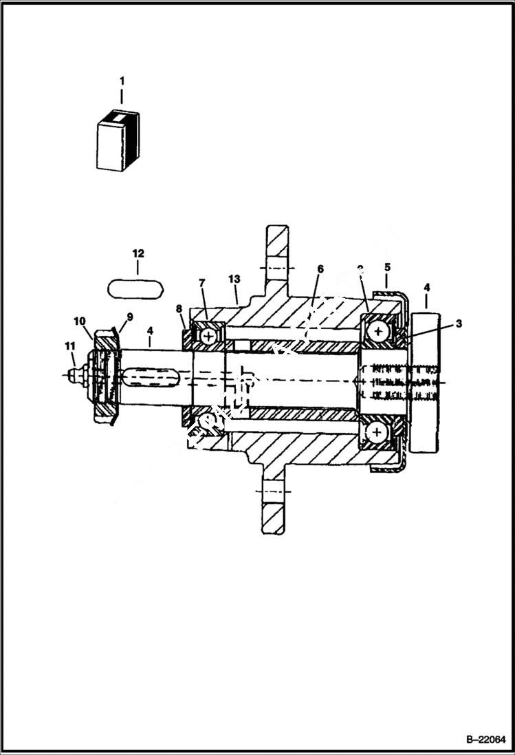 Схема запчастей Bobcat MOWER - MOWER (Spindle Assembly) (72 2304) Loader