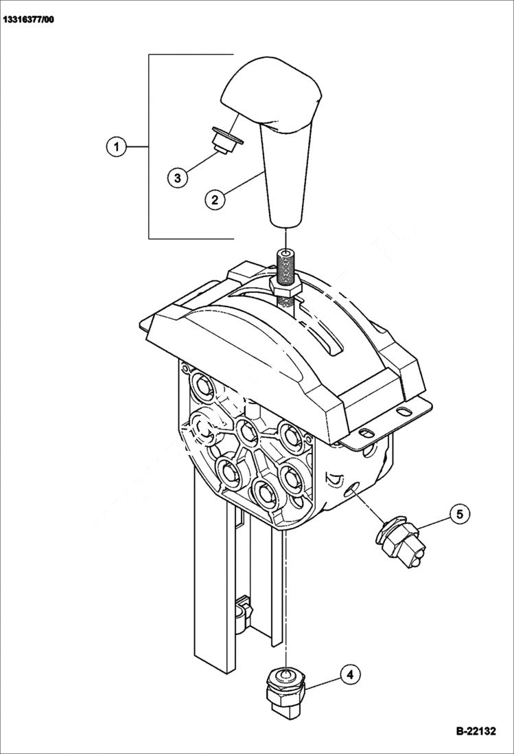 Схема запчастей Bobcat BCA14 - F-STOP-R CONTROL (Internal Breakdown) COMPONENT BREAKDOWNS