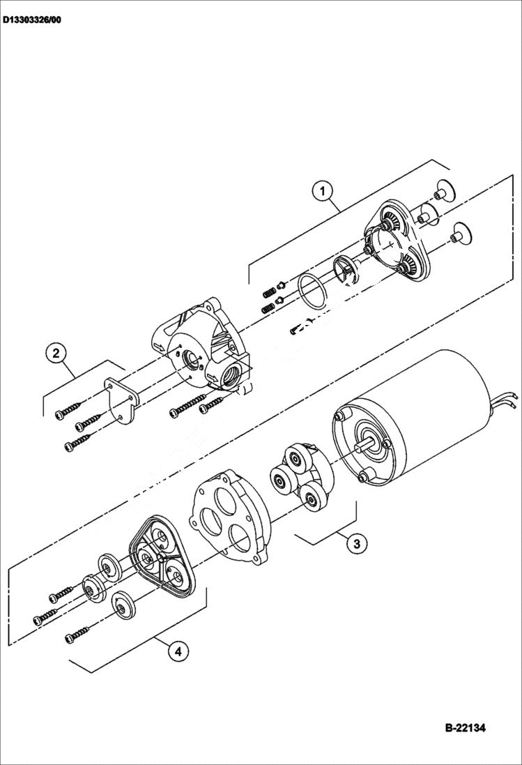 Схема запчастей Bobcat BCA14 - WATER PUMP (Internal Breakdown) WATER SYSTEM