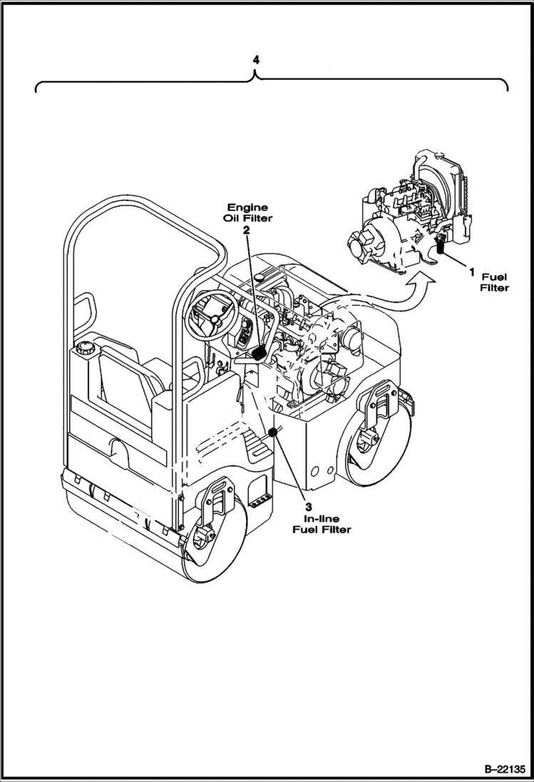Схема запчастей Bobcat BCA14 - MAINTENANCE INTERVAL KIT (250 Hours) MAINTENANCE ITEMS