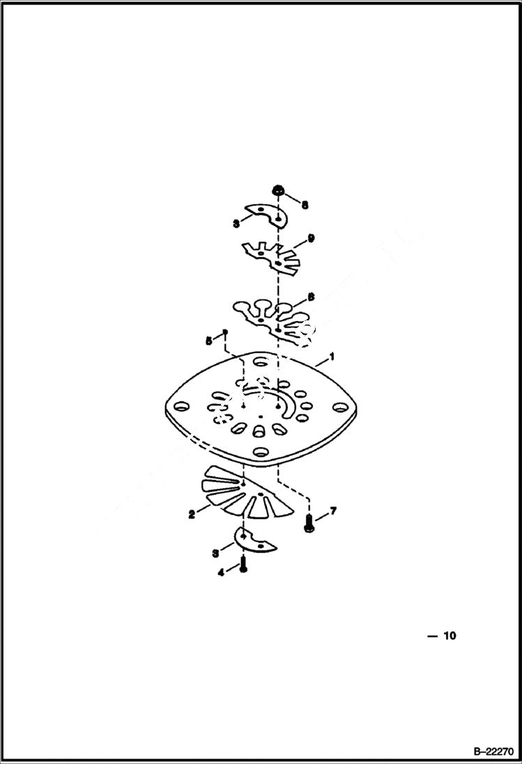 Схема запчастей Bobcat AIR COMPRESSOR - COMPRESSOR PUMP MAIN FRAME