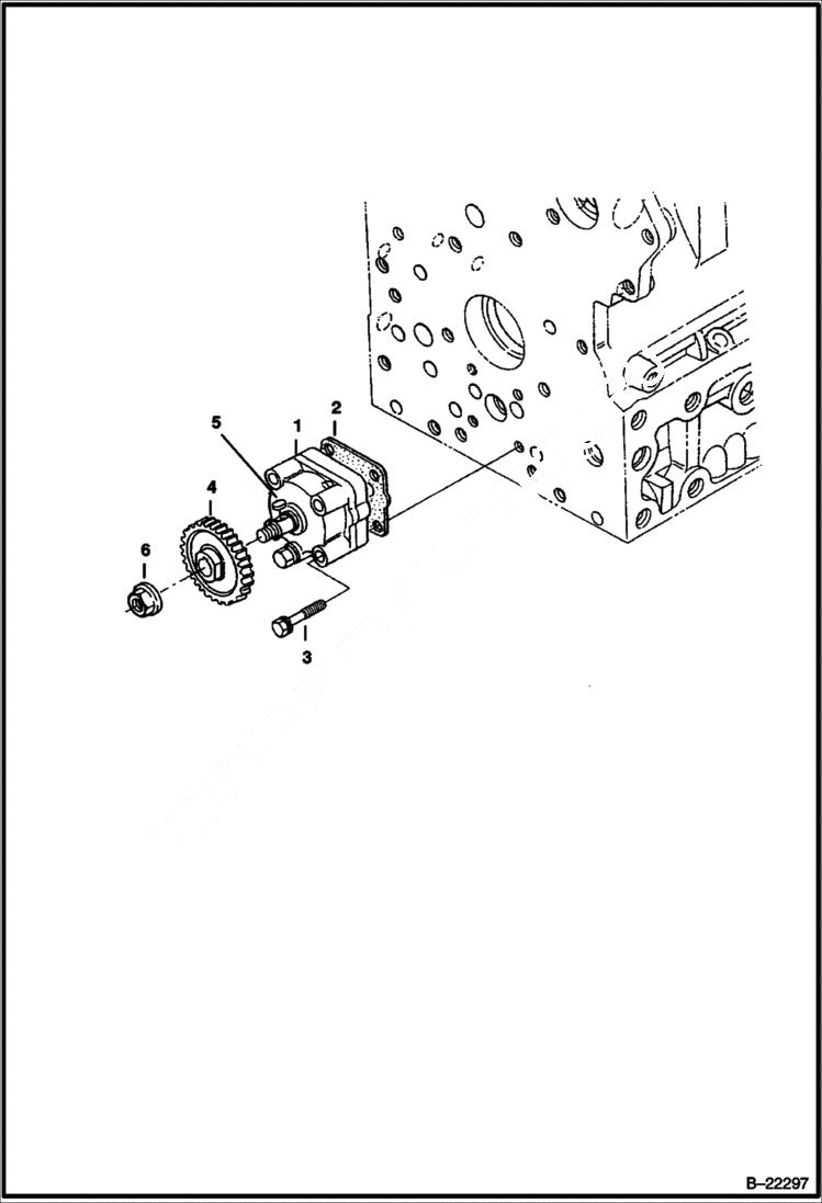 Схема запчастей Bobcat 430 - OIL PUMP (S/N 562511001 & Above) POWER UNIT