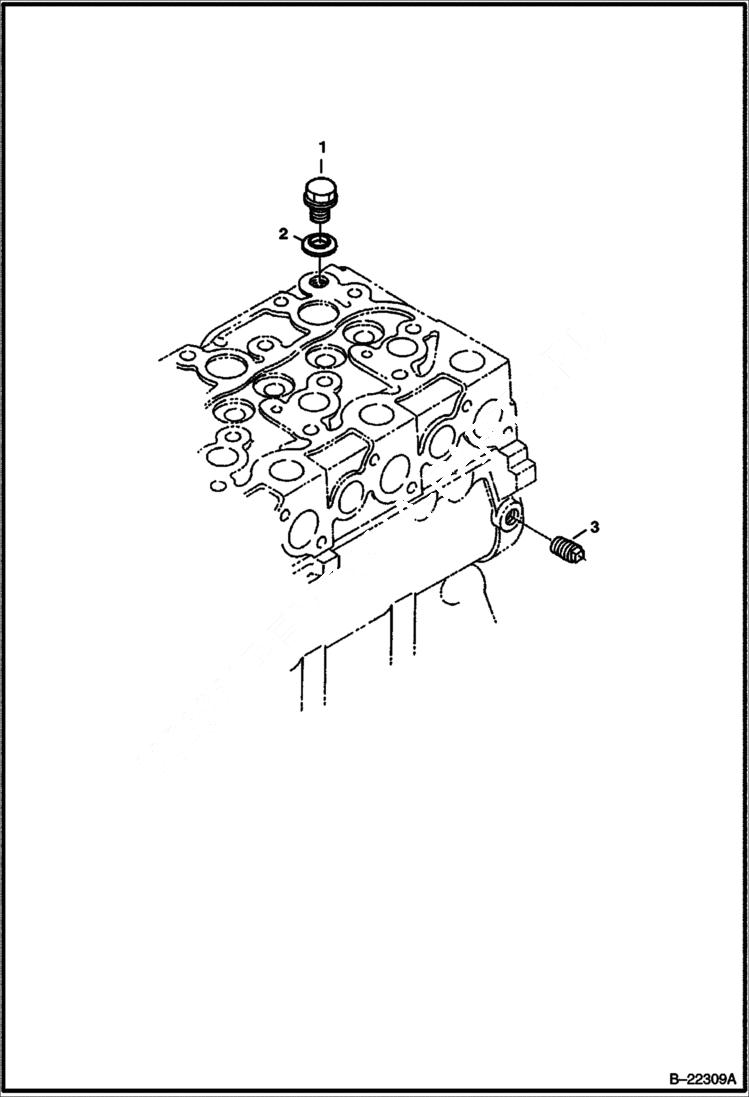 Схема запчастей Bobcat 430 - PLUG (S/N 562711001 & Above) POWER UNIT