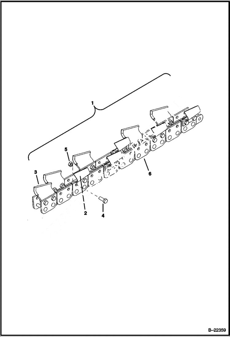 Схема запчастей Bobcat TRENCHERS - TRENCHER (Chain Assy) (3 Depth - 6 Width - Double Std Pattern) (LT313) Loader