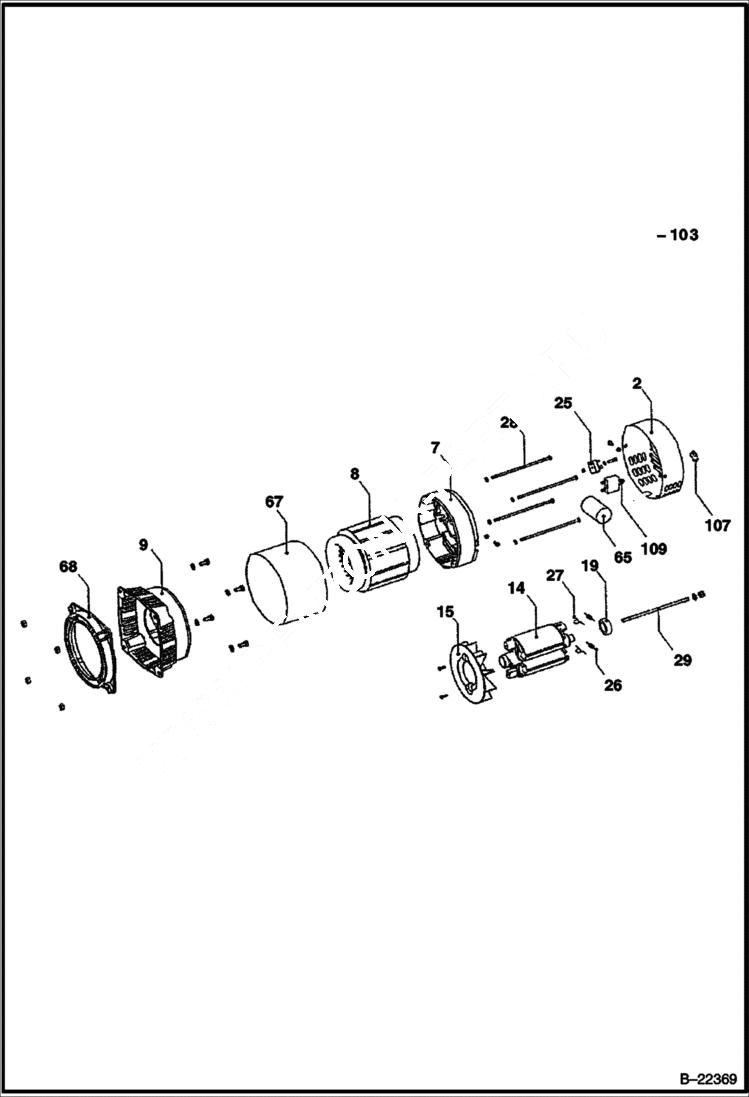 Схема запчастей Bobcat GENERATOR - ALTERNATOR (BG5H) BG5H