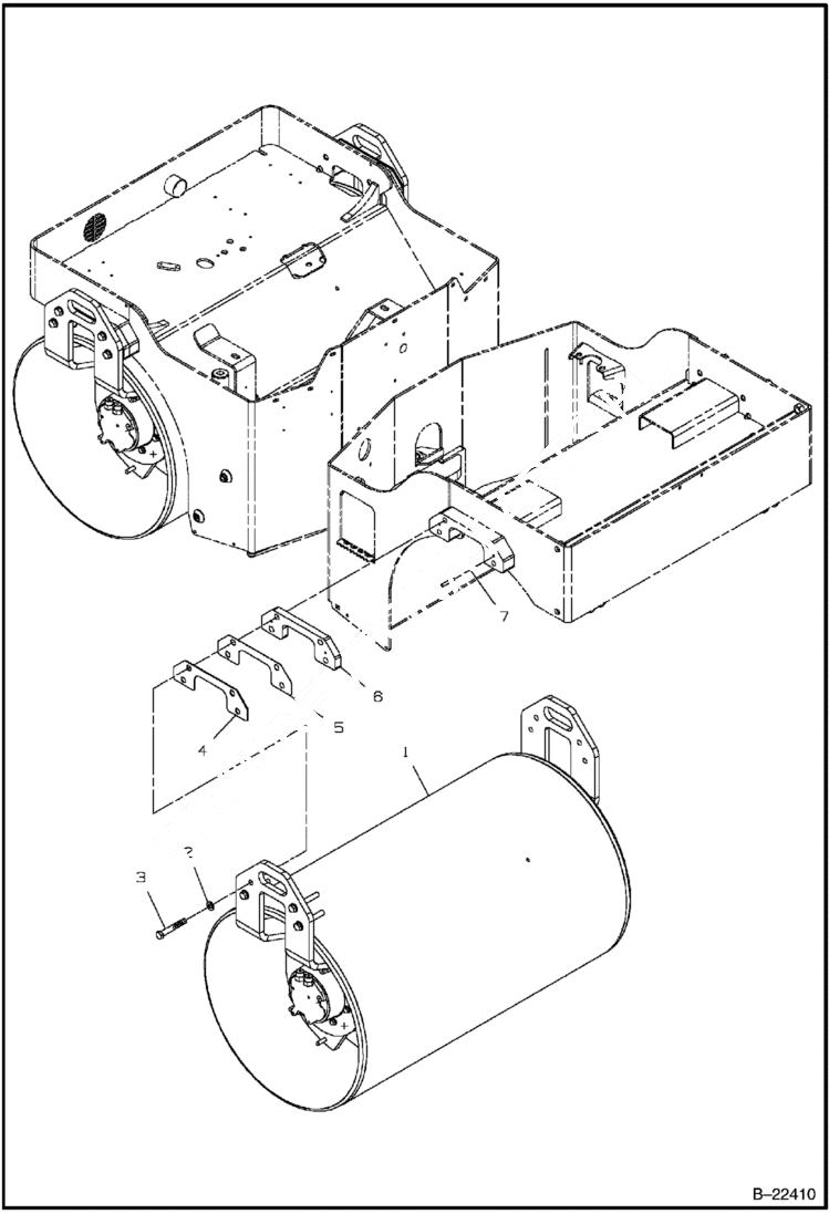 Схема запчастей Bobcat BCA24 - DRUM DRUM