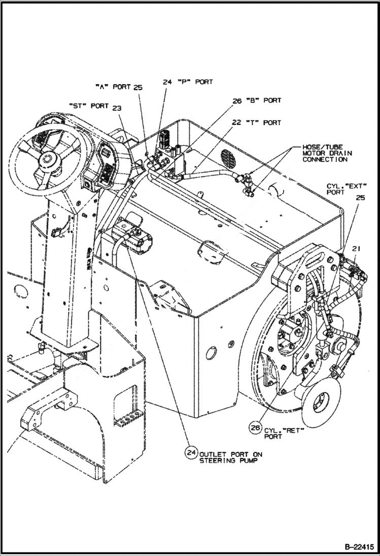 Схема запчастей Bobcat BCA24 - EDGE COMPACTOR (Optional) DRUM